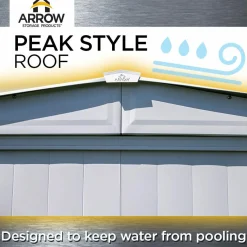 Arrow Metal Sheds-10 x 10 x 6 ft Anthracite Shed