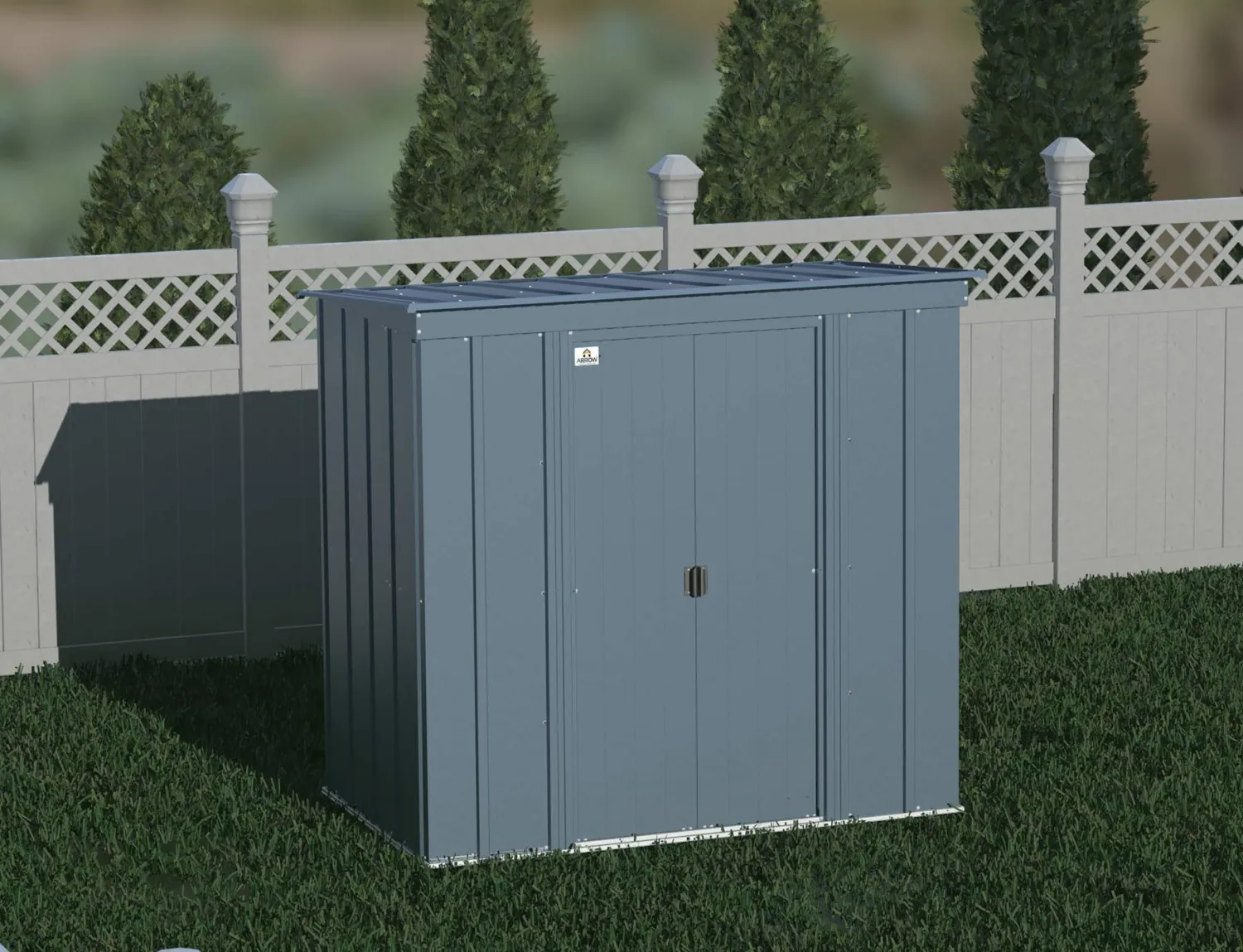 Arrow Metal Sheds-6 x 4 x 6 ft Blue Shed