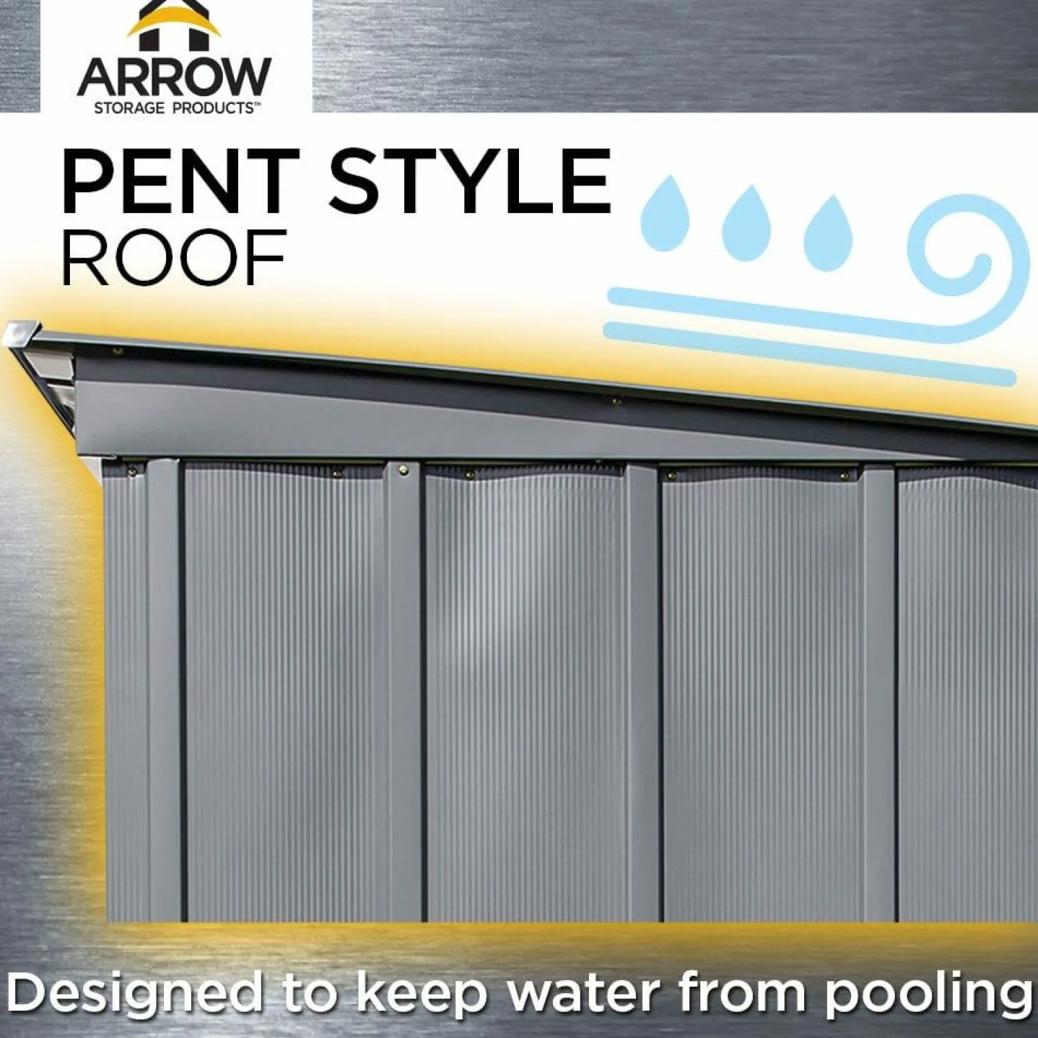 Arrow Metal Sheds-6 x 4 x 6 ft Blue Shed