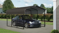 Arrow Boat|Atv-10 x 15 x 7 ft Charcoal Carport