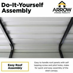 Arrow Auto-10 x 29 x 7 ft Charcoal Carport