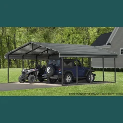 Arrow Truck/Suv|Auto-20 x 29 x 7 ft Charcoal Carport