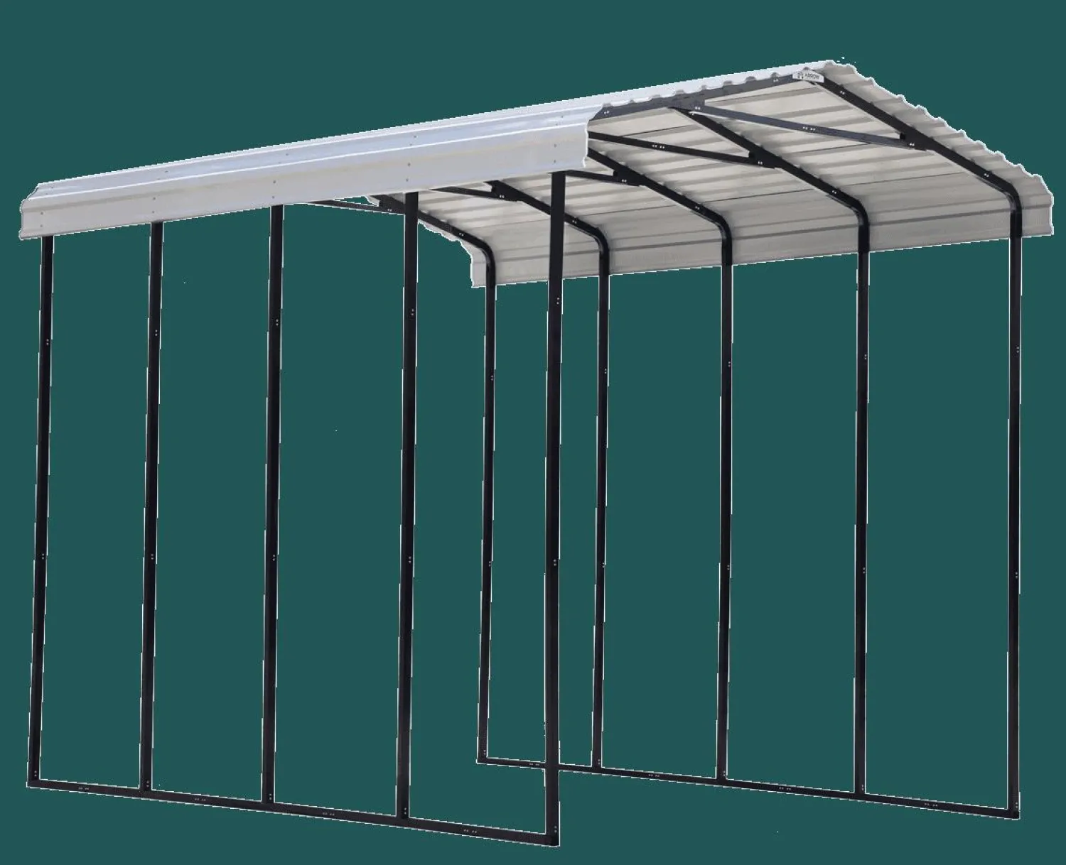 Arrow Rv|Vans-14 x 38 x 14 ft Charcoal RV Carport