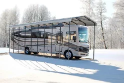 Arrow Rv|Vans-14 x 38 x 14 ft Charcoal RV Carport