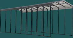 Arrow Rv|Vans-14 x 38 x 14 ft Charcoal RV Carport