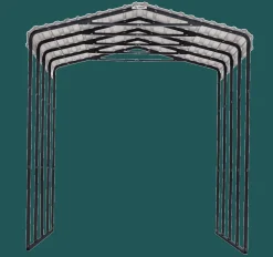 Arrow Rv|Vans-14 x 38 x 14 ft Charcoal RV Carport