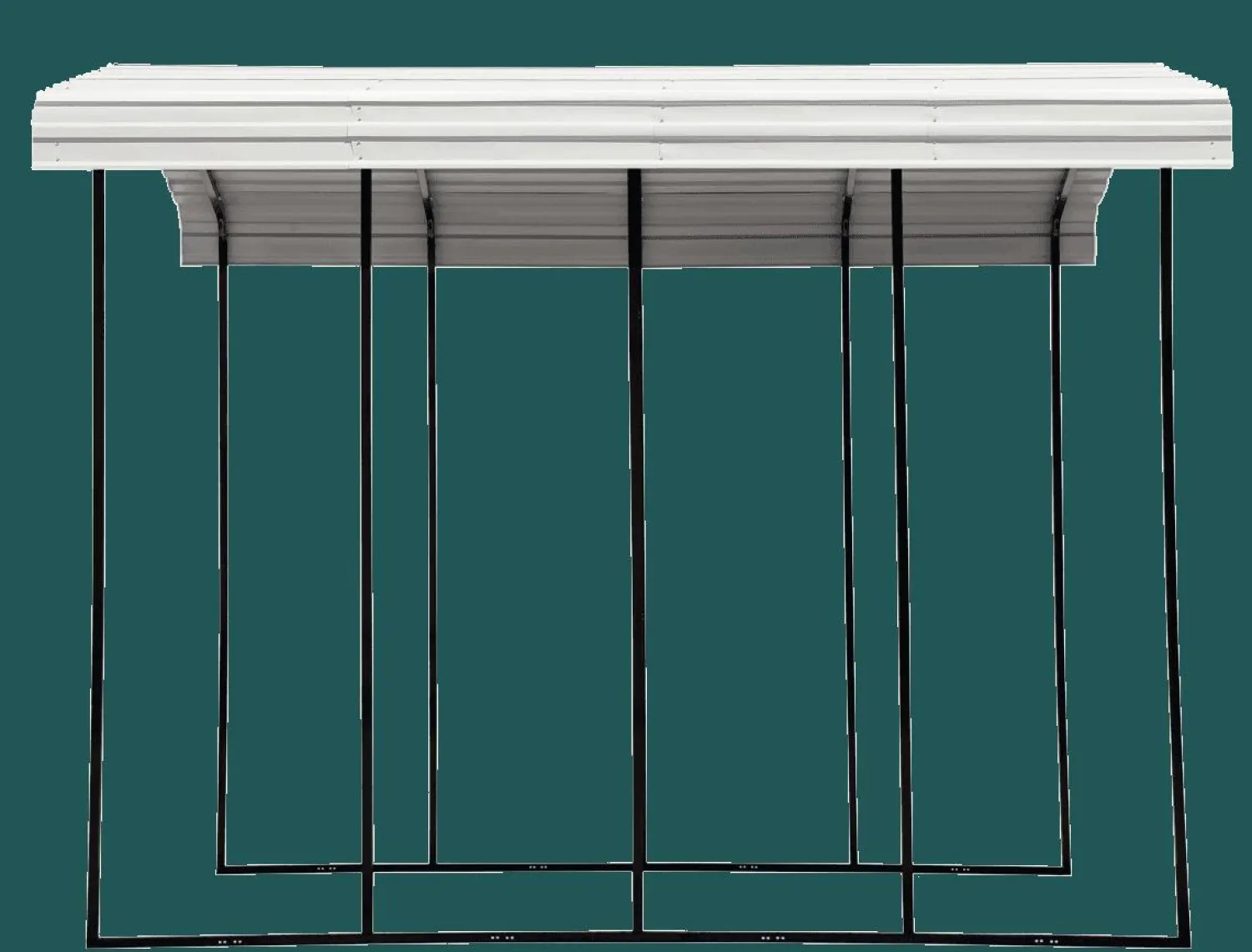 Arrow Rv|Vans-14 x 38 x 14 ft Charcoal RV Carport