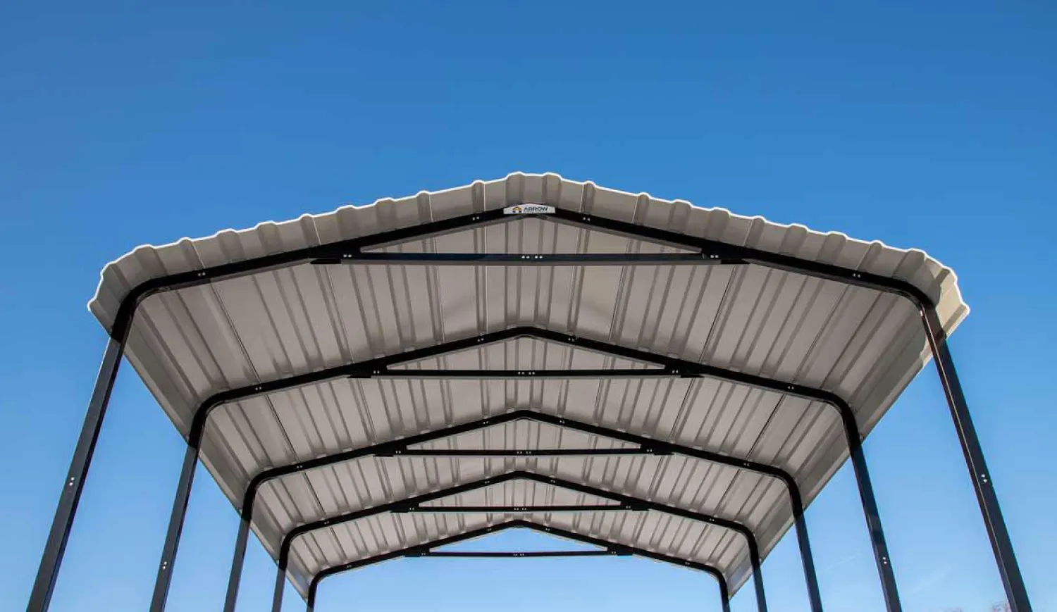 Arrow Rv|Vans-14 x 38 x 14 ft Charcoal RV Carport