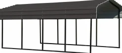 Arrow Auto-10 x 20 x 7 ft Charcoal Carport