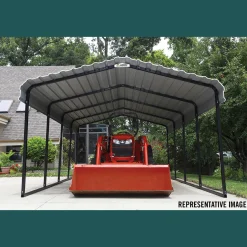 Arrow Truck/Suv-12 x 29 x 7 ft Eggshell Carport