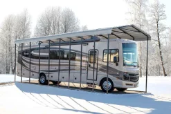 Arrow Boat|Rv-14 x 42 x 14 ft Eggshell RV Carport