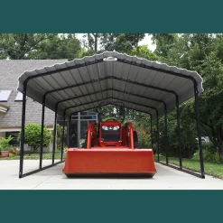 Arrow Truck/Suv|Auto-12 x 20 x 7 ft Eggshell Carport