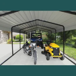 Arrow Truck/Suv|Auto-12 x 20 x 7 ft Eggshell Carport