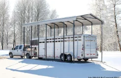 Arrow Rv-14 x 47 x 14 ft Eggshell RV Carport