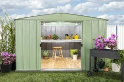 Arrow Metal Sheds-10 x 8 x 6 ft Green Shed
