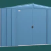 Arrow Metal Sheds-10 x 7 x 6 ft Grey Shed