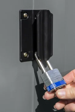 Arrow Metal Sheds-8 x 8 x 6 ft Grey Shed