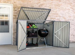 Arrow Metal Sheds-6 x 3 x 4 ft Grey Shed