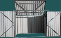 Arrow Metal Sheds-6 x 3 x 4 ft Grey Shed