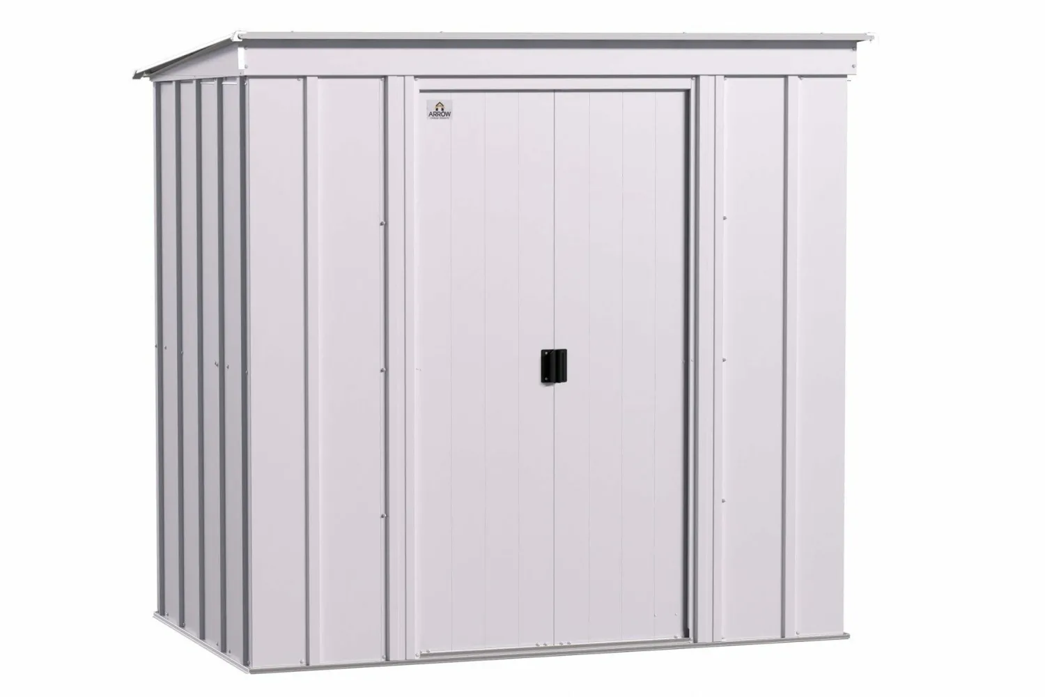 Arrow Metal Sheds-6 x 4 x 6 ft Light Grey Shed