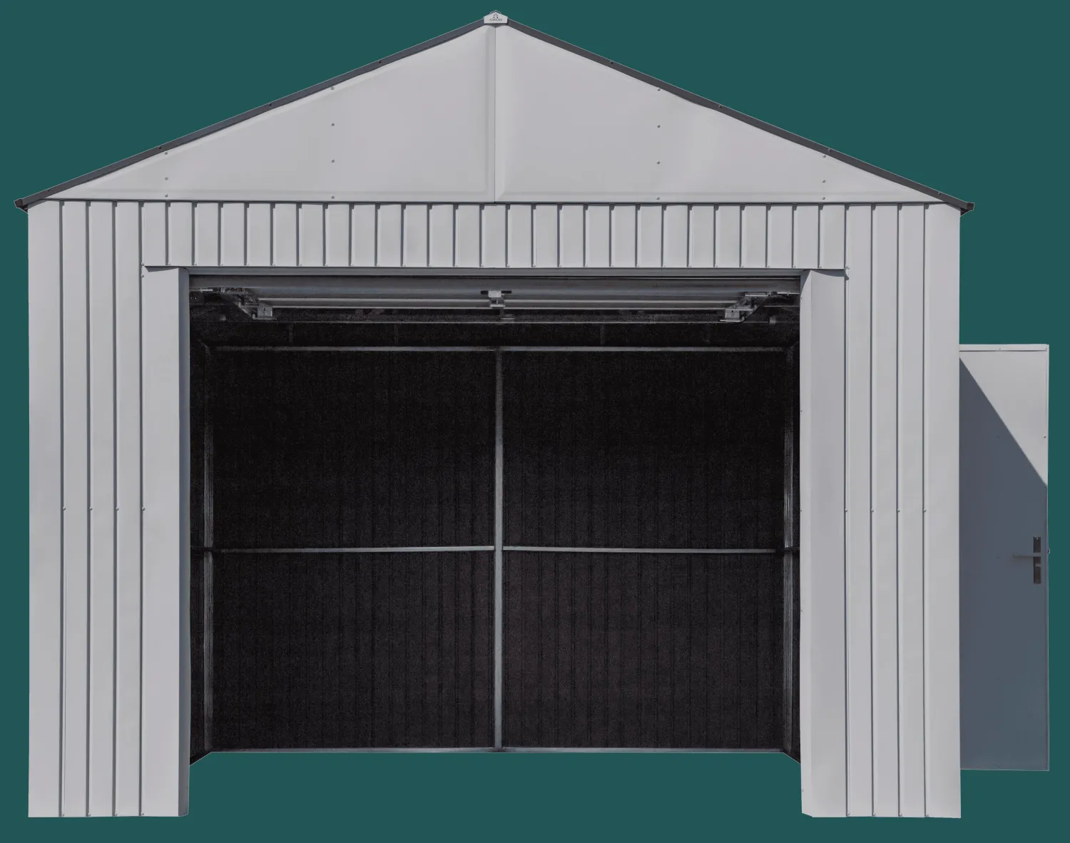 Arrow Metal Sheds-Aspen 12x10 ft. Cool Grey Metal Shed