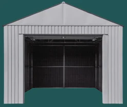 Arrow Metal Sheds-Aspen 12x20 ft. Cool Grey Metal Shed
