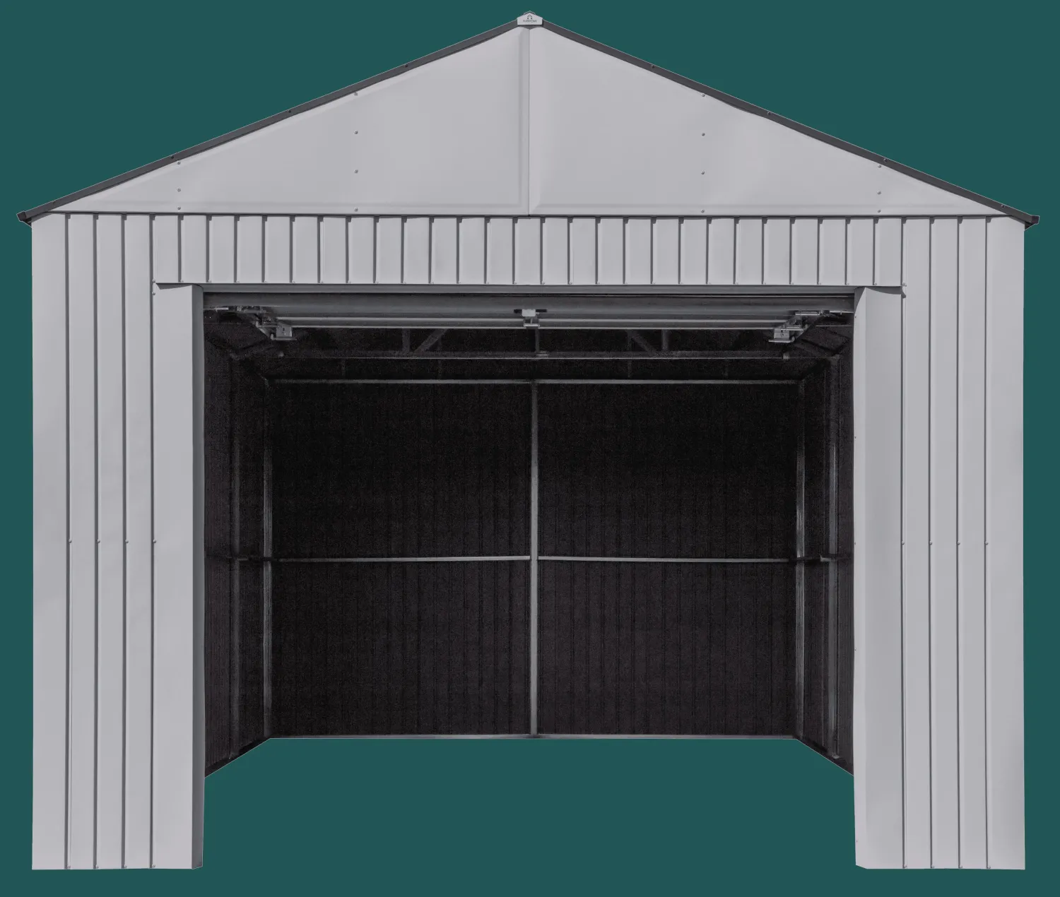 Arrow Metal Sheds-Aspen 12x20 ft. Cool Grey Metal Shed