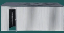 Arrow Metal Sheds-Aspen 12x20 ft. Cool Grey Metal Shed