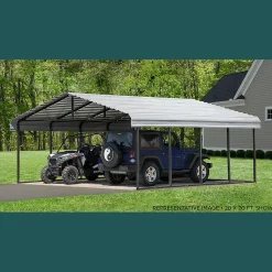 Arrow Truck/Suv-Carport, 20 ft. x 42 ft. x 7 ft. Eggshell