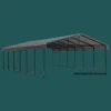 Arrow Truck/Suv|Auto-Carport, 20 ft. x 38 ft. x 7 ft. Charcoal