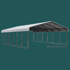 Arrow Truck/Suv|Auto-Carport, 20 ft. x 33 ft. x 7 ft. Eggshell
