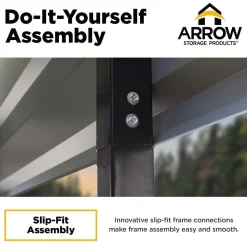 Arrow Truck/Suv|Auto-Carport, 20 ft. x 33 ft. x 7 ft. Eggshell