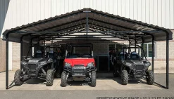 Arrow Truck/Suv|Auto-Carport, 20 ft. x 33 ft. x 7 ft. Eggshell