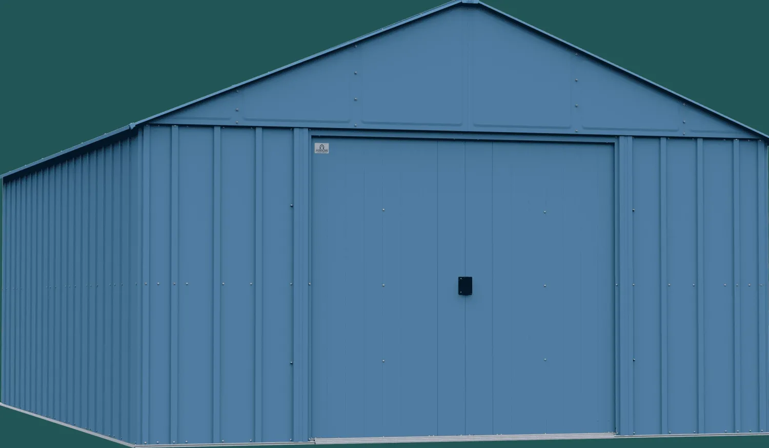 Arrow Metal Sheds-Classic 12 x 17 x 8 ft Blue Grey Steel Storage Shed