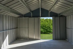 Arrow Metal Sheds-Classic 12 x 17 x 8 ft Blue Grey Steel Storage Shed