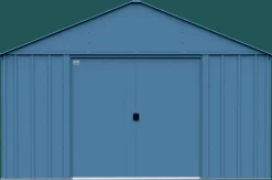 Arrow Metal Sheds-Classic 12 x 17 x 8 ft Blue Grey Steel Storage Shed