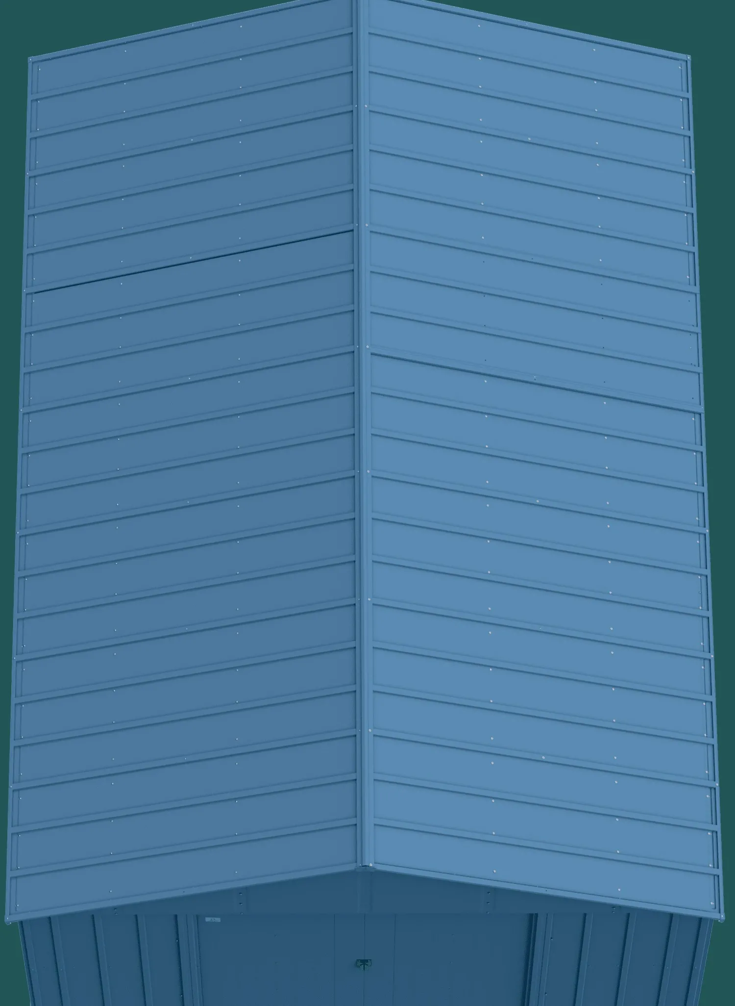 Arrow Metal Sheds-Classic 12 x 17 x 8 ft Blue Grey Steel Storage Shed