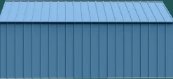 Arrow Metal Sheds-Classic 12 x 17 x 8 ft Blue Grey Steel Storage Shed