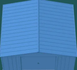 Arrow Metal Sheds-Classic 14 x 14 x 7 ft Blue Grey Steel Storage Shed