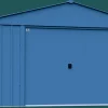 Arrow Metal Sheds-Classic 14 x 12 x 7 ft Blue Grey Steel Storage Shed