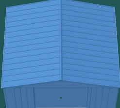 Arrow Metal Sheds-Classic 14 x 12 x 7 ft Blue Grey Steel Storage Shed