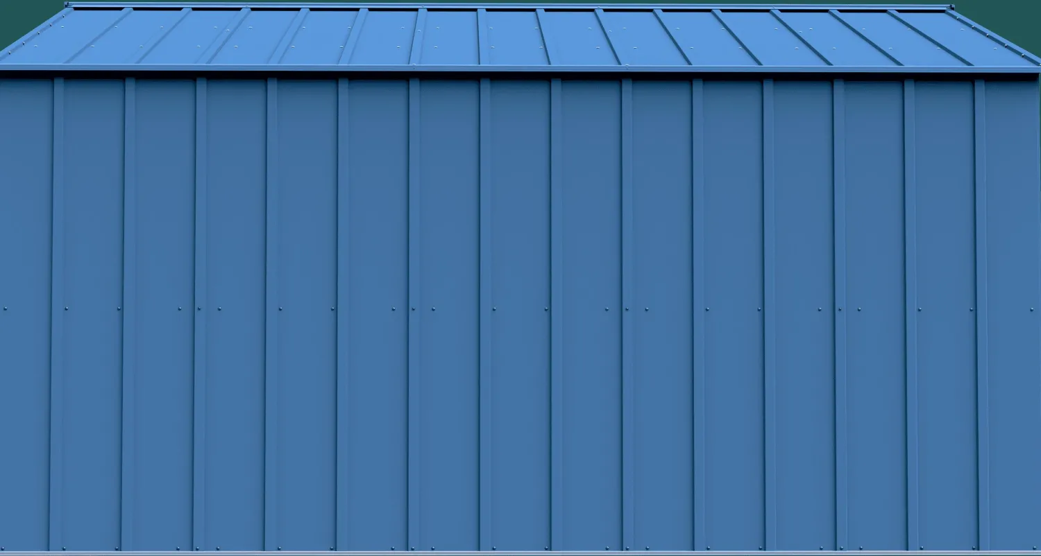 Arrow Metal Sheds-Classic 14 x 12 x 7 ft Blue Grey Steel Storage Shed