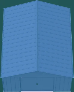 Arrow Metal Sheds-Classic 12 x 14 x 8 ft Blue Grey Steel Storage Shed