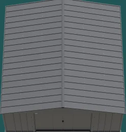 Arrow Metal Sheds-Classic 14 x 14 x 7 ft Charcoal Steel Storage Shed