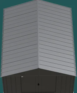 Arrow Metal Sheds-Classic 12 x 14 x 8 ft Charcoal Steel Storage Shed