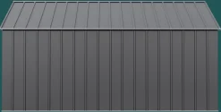 Arrow Metal Sheds-Classic 12 x 14 x 8 ft Charcoal Steel Storage Shed