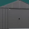 Arrow Metal Sheds-Classic 12 x 17 x 8 ft Charcoal Steel Storage Shed