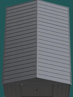 Arrow Metal Sheds-Classic 12 x 17 x 8 ft Charcoal Steel Storage Shed