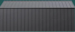 Arrow Metal Sheds-Classic 12 x 17 x 8 ft Charcoal Steel Storage Shed