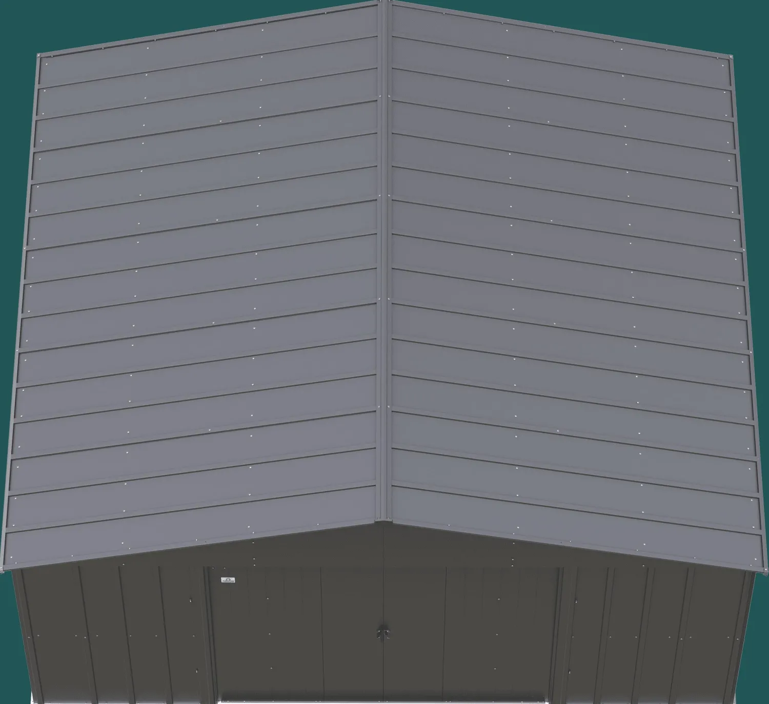 Arrow Metal Sheds-Classic 14 x 12 x 7 ft Charcoal Steel Storage Shed